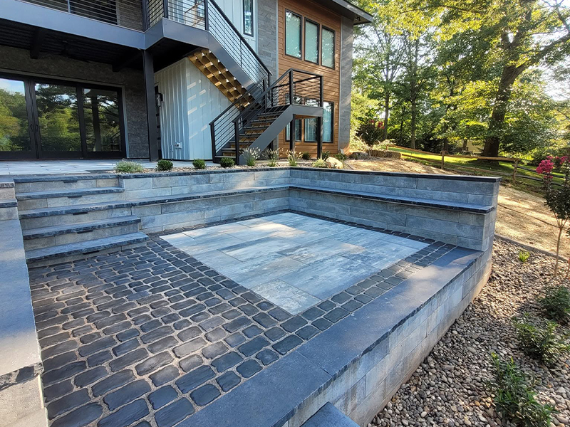 hardscaping lawn care quality lawn connections hardscpaing services Central Virginia